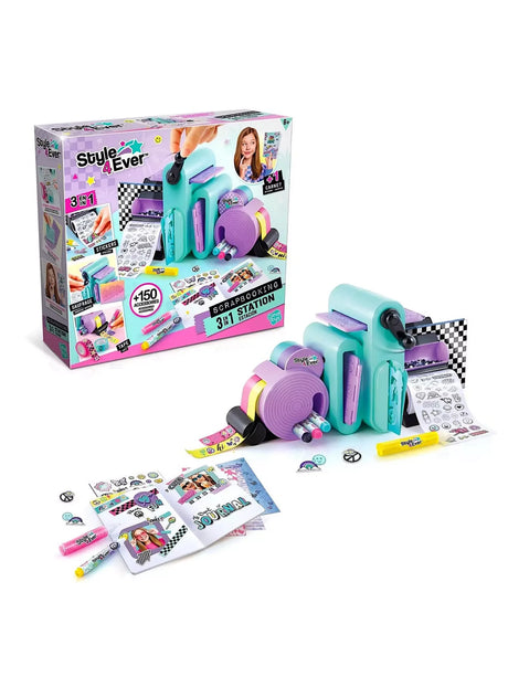 Style 4 Ever Scrapbooking 3 in 1 Station box with station, tapes, pens, stickers and notebook in Ireland
