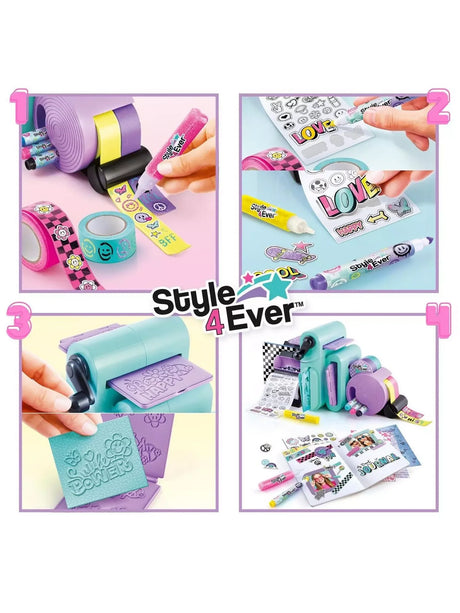 How to use the Style 4 Ever Scrapbooking 3 in 1 Station with tapes, stickers, embossing and finished pages in Ireland