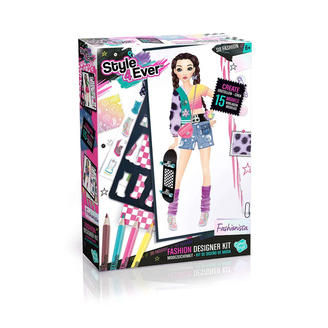 Style 4 Ever Fashion Designer Kit box with illustrated cover and visible contents – Ireland