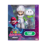 The Super Mario Galaxy Movie Cloud Luigi figure and cloud accessory in window box packaging
