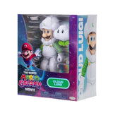 Cloud Luigi window box packaging viewed from the right with the figure and cloud accessory visible