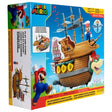 Super Mario Deluxe Bowser's Airship Playset box showing the airship with Mario figure, spinning propellers and storage feature panel