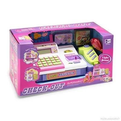Supermarket Check-Out toy cash register boxed with scanner and card reader – Ireland