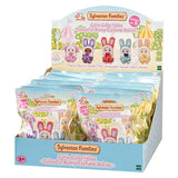 Sylvanian Families Colourful Bunny Costume Babies 5924 packaging with printed product information.