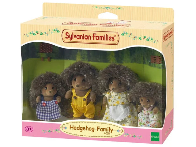 Sylvanian Families Hedgehog Family retail packaging with four Bramble figures displayed in Ireland