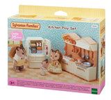 Sylvanian Families Baby Castle Nursery box with 26 pieces including castle building, furniture, and playground for role play in Ireland.