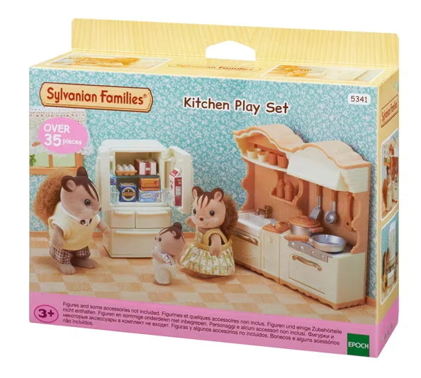 Sylvanian Families Baby Castle Nursery box with 26 pieces including castle building, furniture, and playground for role play in Ireland.