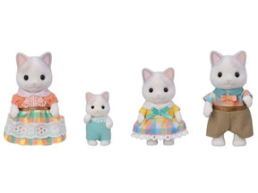 Four Latte Cat figures shown from the front on a white background