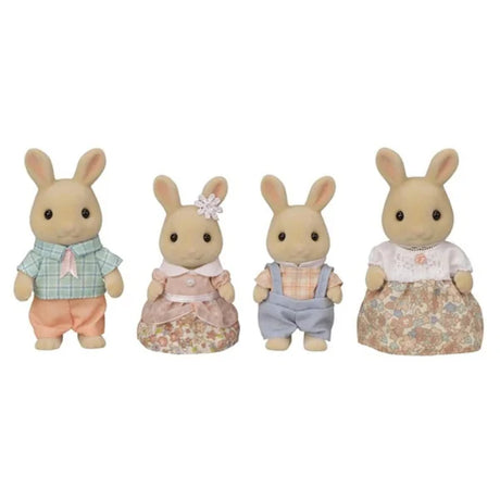 Sylvanian Families Milk Rabbit Family four collectible figures posed in Ireland