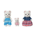 Three white bear figures shown together on a white background