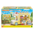 Sylvanian Families Rainbow Fun Nursery Bus box art showing bus set with baby figures and colourful details in Ireland.