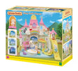 Sylvanian Families Sunny Castle Nursery box with castle playset and Flora Rabbit Baby figure in Ireland.