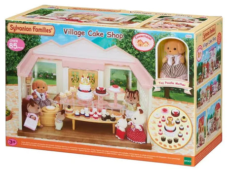 Box of Sylvanian Families Village Cake Shop playset with Toy Poodle Mother figure in Ireland.