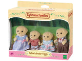 Sylvanian Families Yellow Labrador Family retail box packaging with four Labrador figures in Ireland