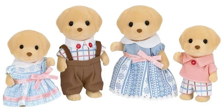 Sylvanian Families Yellow Labrador Family four collectible figures father mother brother and sister in Ireland