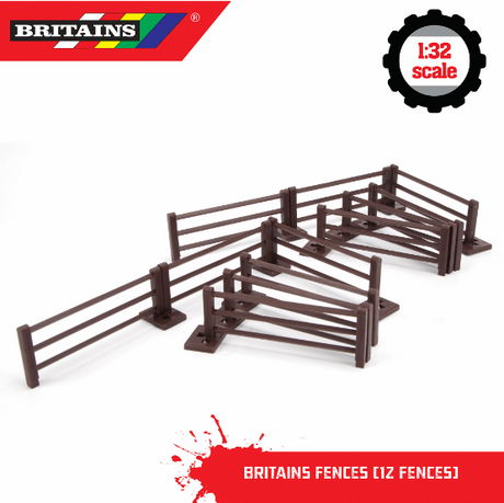 Britains Farming Fence (12 Fences) ToyTown Toymaster Toys