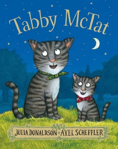 Julia Donaldson’s Tabby McTat illustrated by Axel Scheffler featuring Tabby McTat and kitten in Ireland
