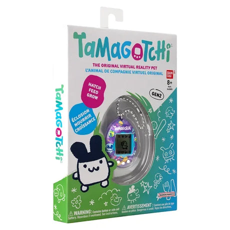 Tamagotchi Original Tama Universe in retail packaging with purple Gen 2 shell – Ireland