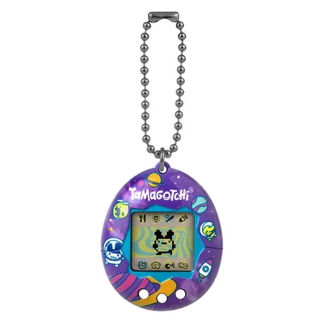 Tamagotchi Original Tama Universe digital pet with purple shell, teal frame and keychain – Ireland