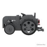 BRIXIES Plus Massey Ferguson TEA 20 Mini in full side profile facing left with the grey bonnet, large rear wheel and rear hitch visible