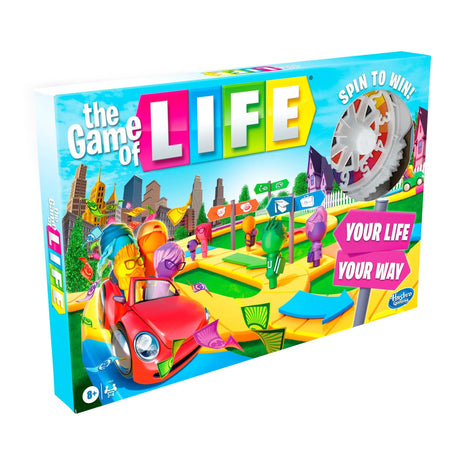 The Game of Life family board game box with colourful car and spinner Ireland