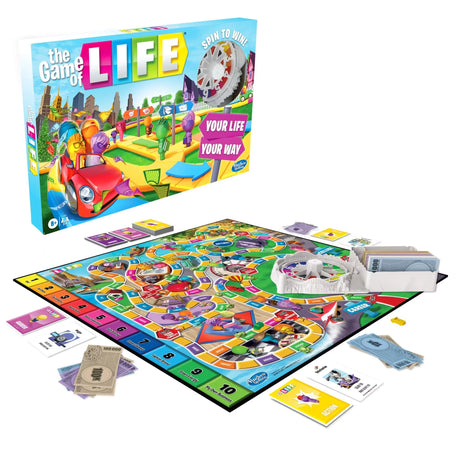 The Game of Life board layout with spinner, cards and money Ireland