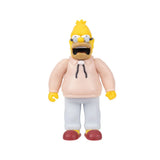 The Simpsons Grampa Simpson figure shown from the front in a pink jumper, grey trousers and red shoes