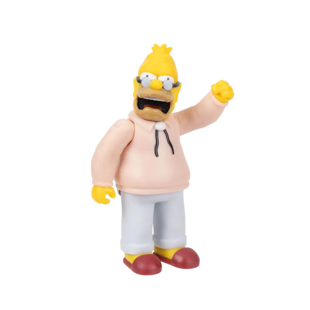 The Simpsons Grampa Simpson figure with one arm raised 