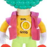 Close up of the Good and Evil switch on the back of The Simpsons Talking Krusty Doll