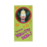 The Simpsons Talking Krusty Doll in green retail packaging
