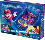 The Super Mario Galaxy Movie Battle Pinball Galaxy shown in angled front packaging with Mario artwork and pinball board image
