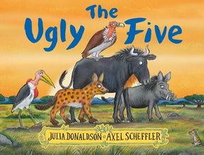 Cover of The Ugly Five by Julia Donaldson and Axel Scheffler showing animals in Ireland