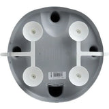 Thermobaby Aquababy Grey Bath Seat underside with four white suction cups