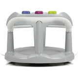 Thermobaby Aquababy Grey Bath Seat rear view showing high back and front toy bar