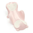 Thermobaby Babycoon Powder Pink Bath Seat front angle view showing the pink baby bath support