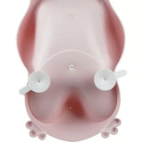 Thermobaby Babycoon Powder Pink Bath Seat underside showing the suction cups