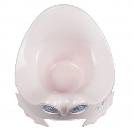 Thermobaby Funny Potty Mix powder pink potty shown from above with rounded seat shape
