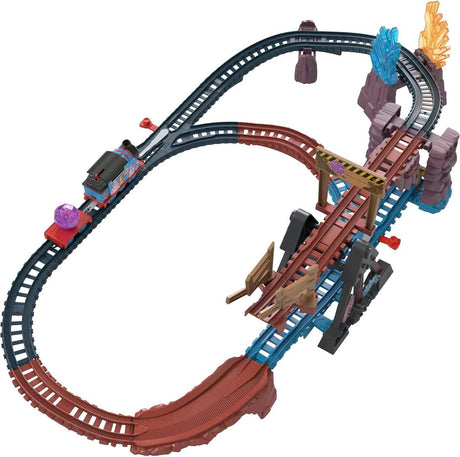 Thomas & Friends Crystal Caves Adventure Set with Thomas engine and crystal cargo on the track