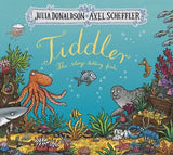 Tiddler story-telling fish book with ocean-themed cover artwork by Donaldson and Scheffler in Ireland