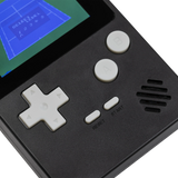 Close up of the Tikkers Handheld Console buttons, screen and speaker grille