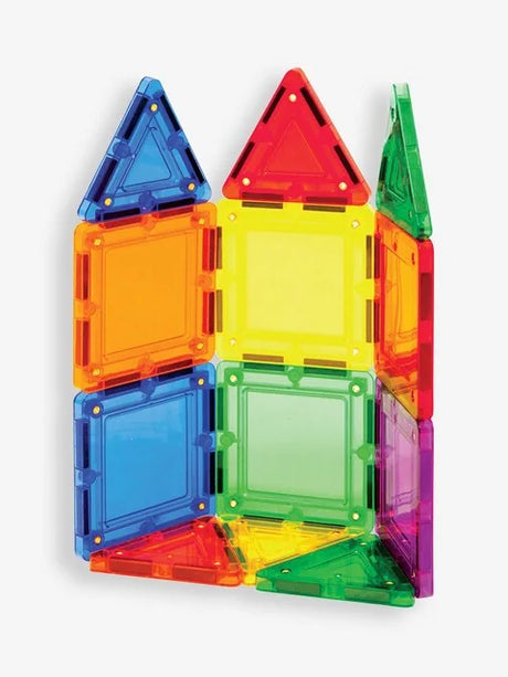 Magnetic tile layout from Tileblox Rainbow Set assembled vertically – Ireland