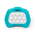 Time Pop Light Up Push Popper Game Blue front view with white pop buttons