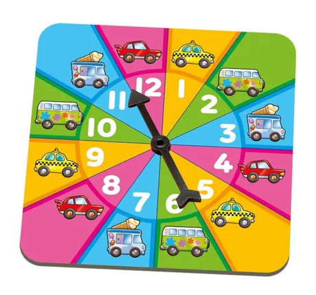 Colourful number spinner from Times Tables Heroes by Orchard Toys Ireland