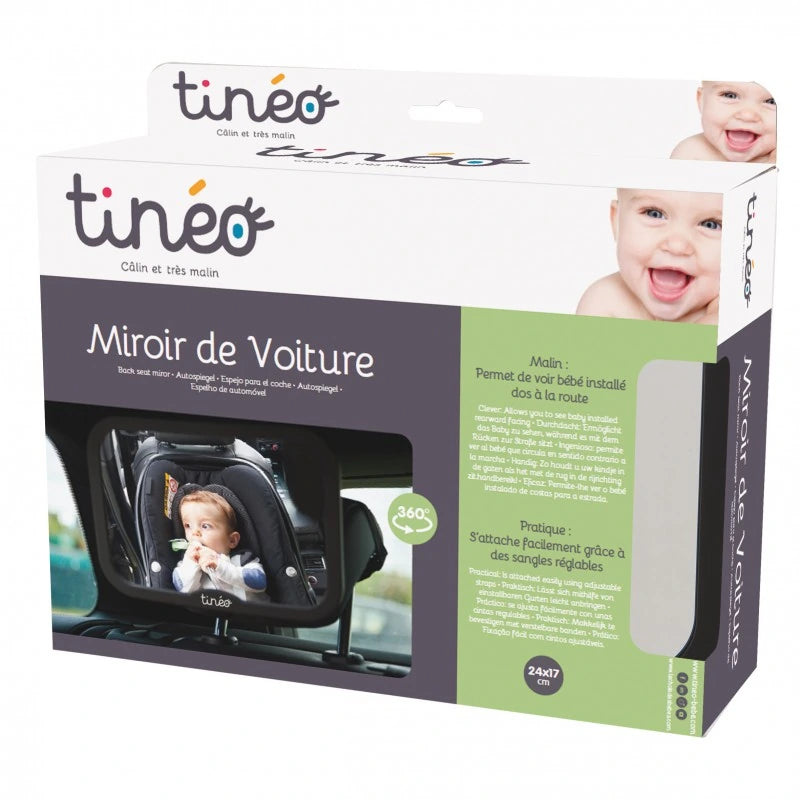 Tinéo Backseat Mirror in retail packaging
