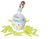 Pop Up Bluey barrel game with Bluey launching and crocodile swords – Ireland