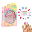 TOPModel Artificial Nails And Deco Stone Set CANDY GLAM with boxed set, loose nails, nail gems sheet and hand display