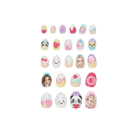 TOPModel Artificial Nails CANDY GLAM loose set of 24 printed artificial nails