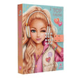 TOPModel Diary With Code And Sound MUSIC angled front cover view with code lock
