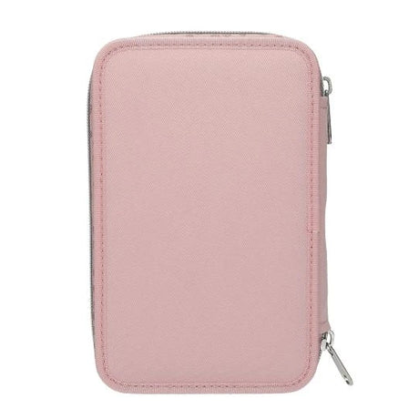 TOPModel Double Pencil Case DOTS plain pink back view