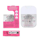 TOPModel Hand & Nail Care Spray CANDY GLAM back label and packaging details view